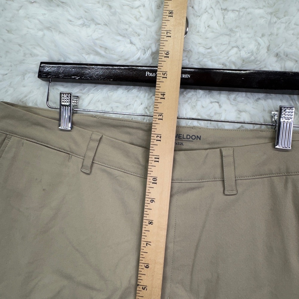 Mack Weldon Radius Pant 36x32 Tan Khaki Performance Chino Techwear Gorpcore - Picture 7 of 9
